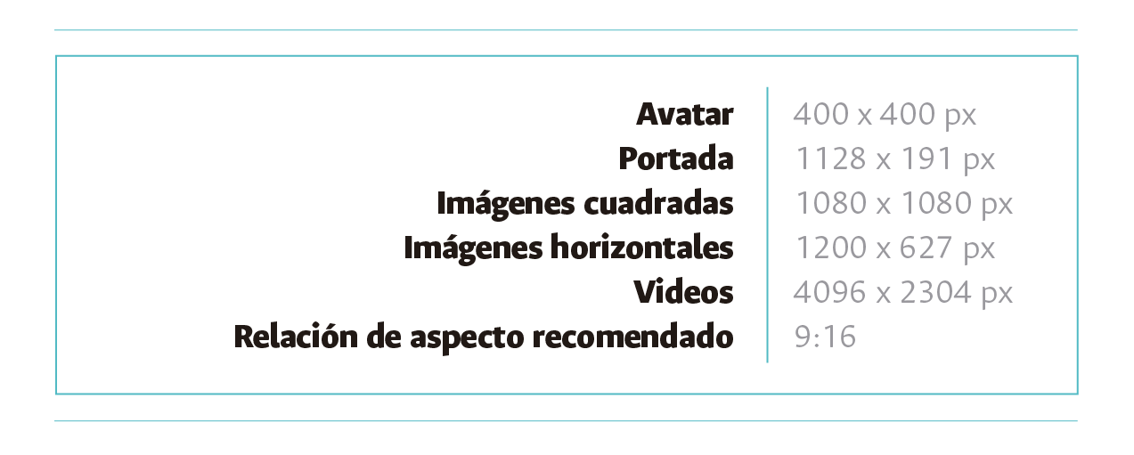 Medidas LinkedIn Medidas LinkedIn