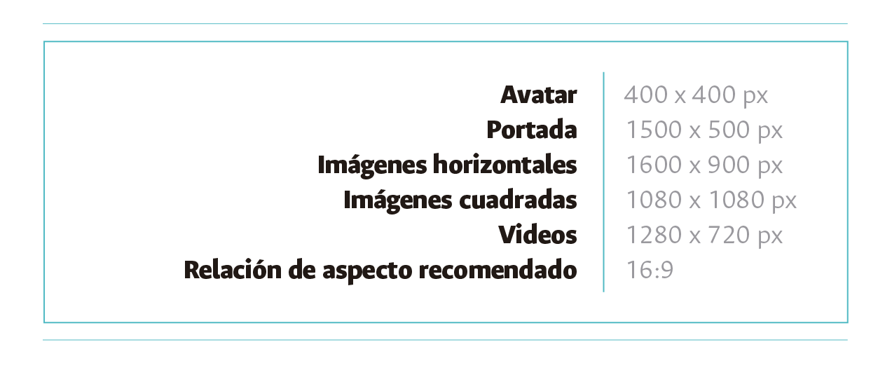 Medidas X (Twitter) Medidas X (Twitter)